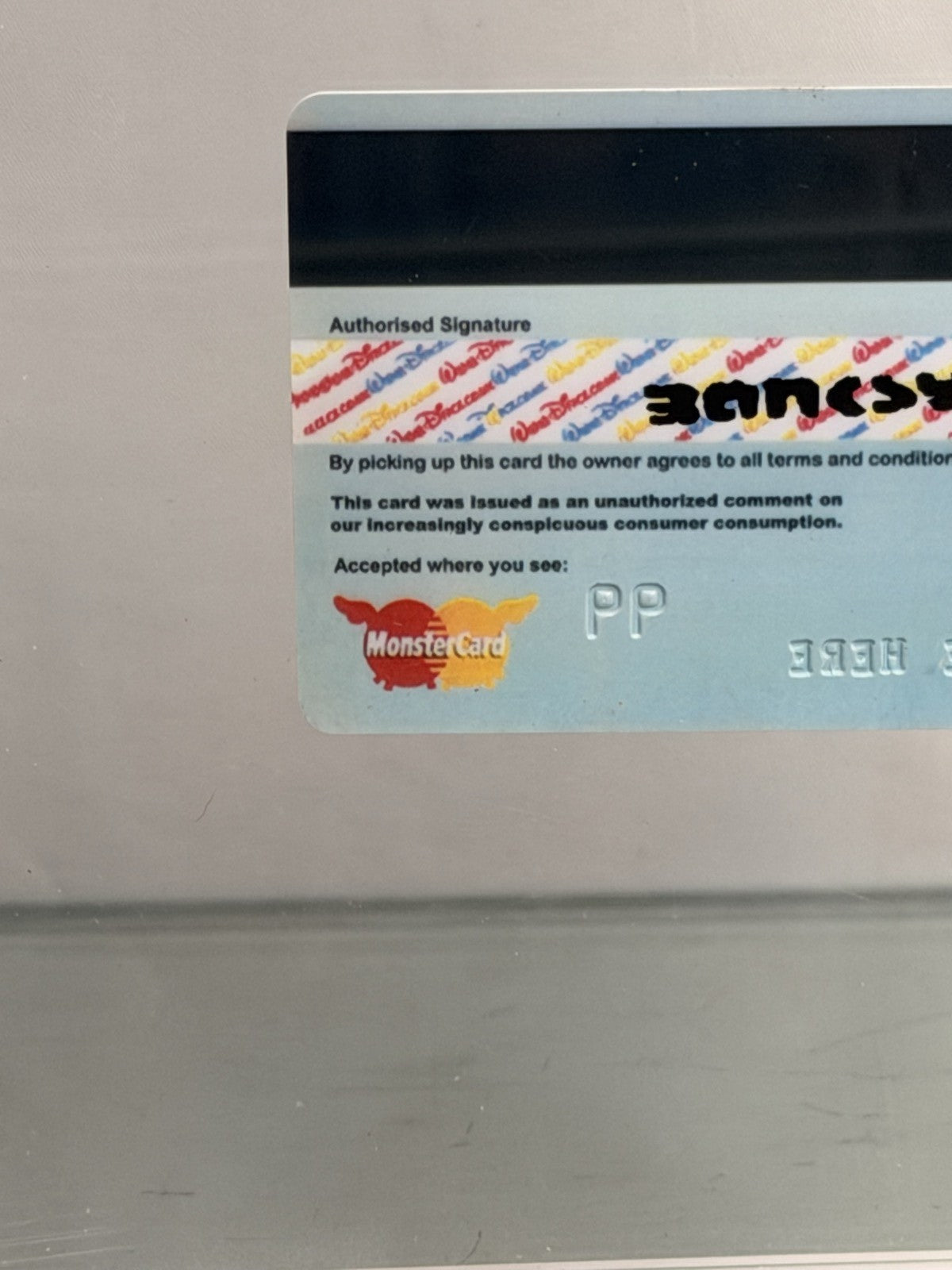 D*FACE x BANKSY American Depress 2015 Dismaland Custom Framed Credit Card Art