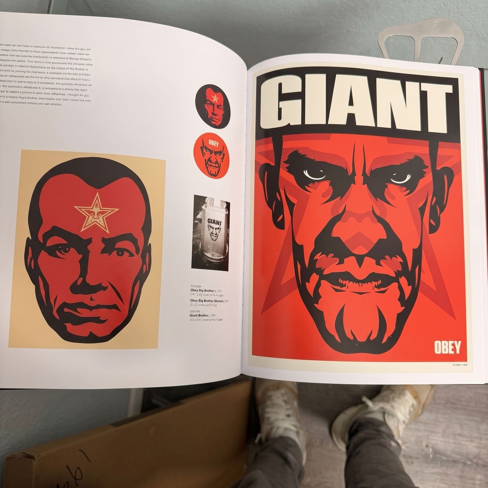 Signed Shepard Fairey OBEY Book with Rise Above Poster - Urban Art Collectible