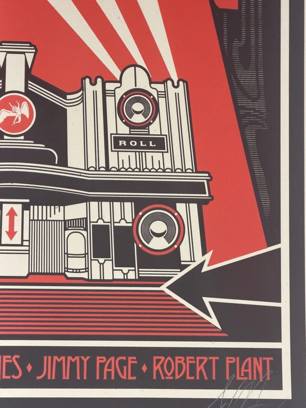 Shepard Fairey Led Zeppelin Mothership Signed Numbered Print 2007 Obey 171/450