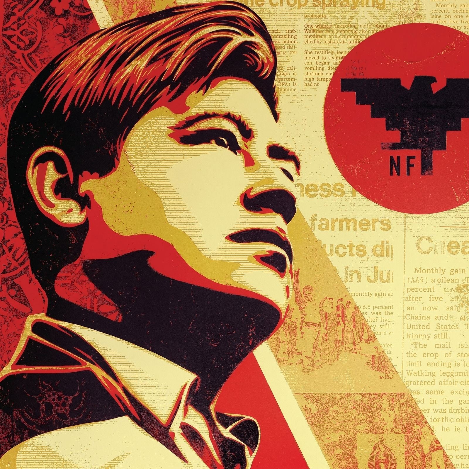 Shepard Fairey OBEY Workers Rights Signed Numbered Screen Print