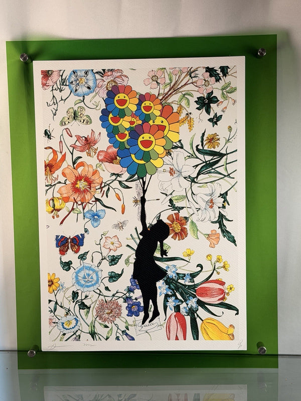Death NYC Banksy Balloon Girl Murakami Flowers Gucci Flora Pop Art Signed Print