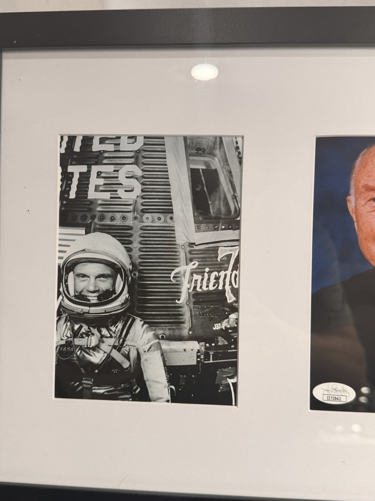John Glenn Signed Autographed Photo JSA Friendship 7 STS-95 Discovery Framed