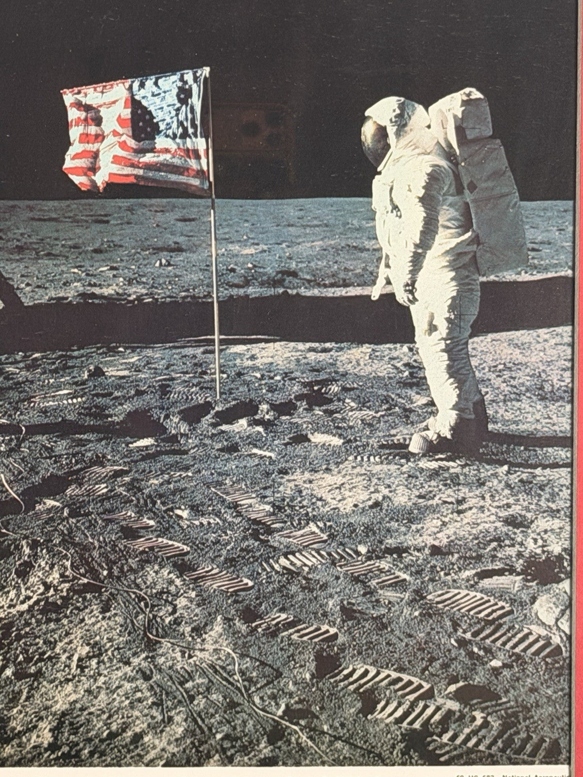 Buzz Aldrin — Apollo 11 Buzz Aldrin framed with