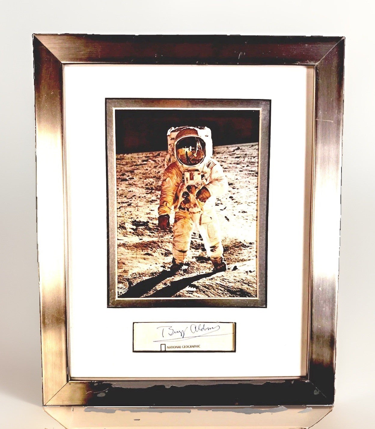 BUZZ ALDRIN APOLLO 11  NASA FRAMED AUTOGRAPH - ZARELLI SPACE COA