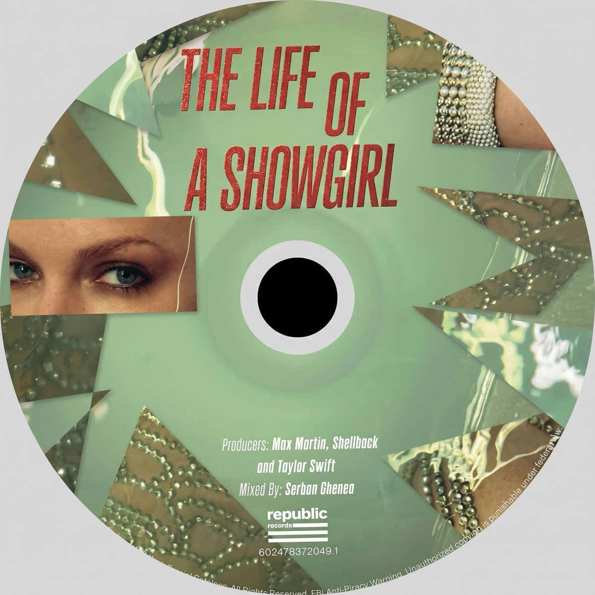 Taylor Swift Signed CD 'The Life of a Showgirl' Framed Display with Photo