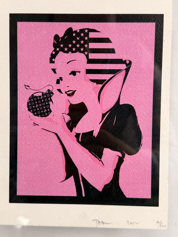 DEATH NYC USA Poison Apple 2012 Signed Ltd Ed Print 61/100 Display