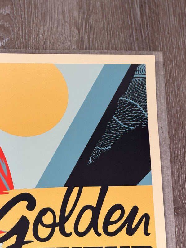 Shepard Fairey Golden Future Signed Numbered Screen Print 2017 Obey 359/450