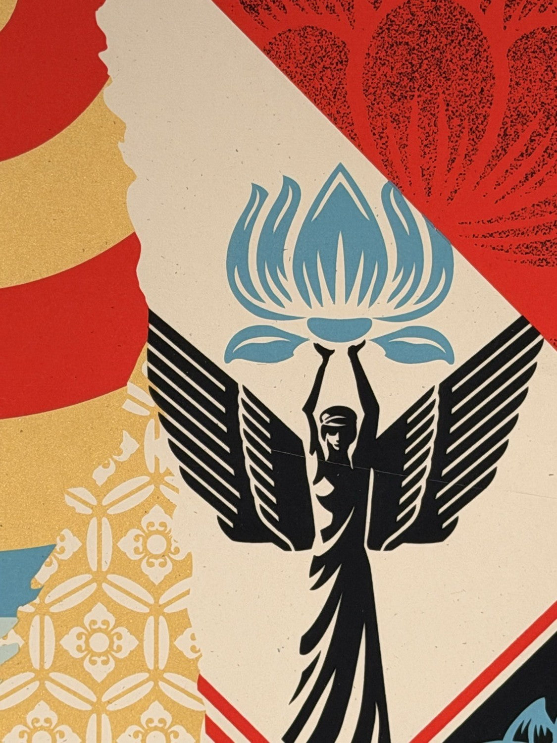 Shepard Fairey OBEY Collage Signed Numbered Screen Print Obey Giant 133/300