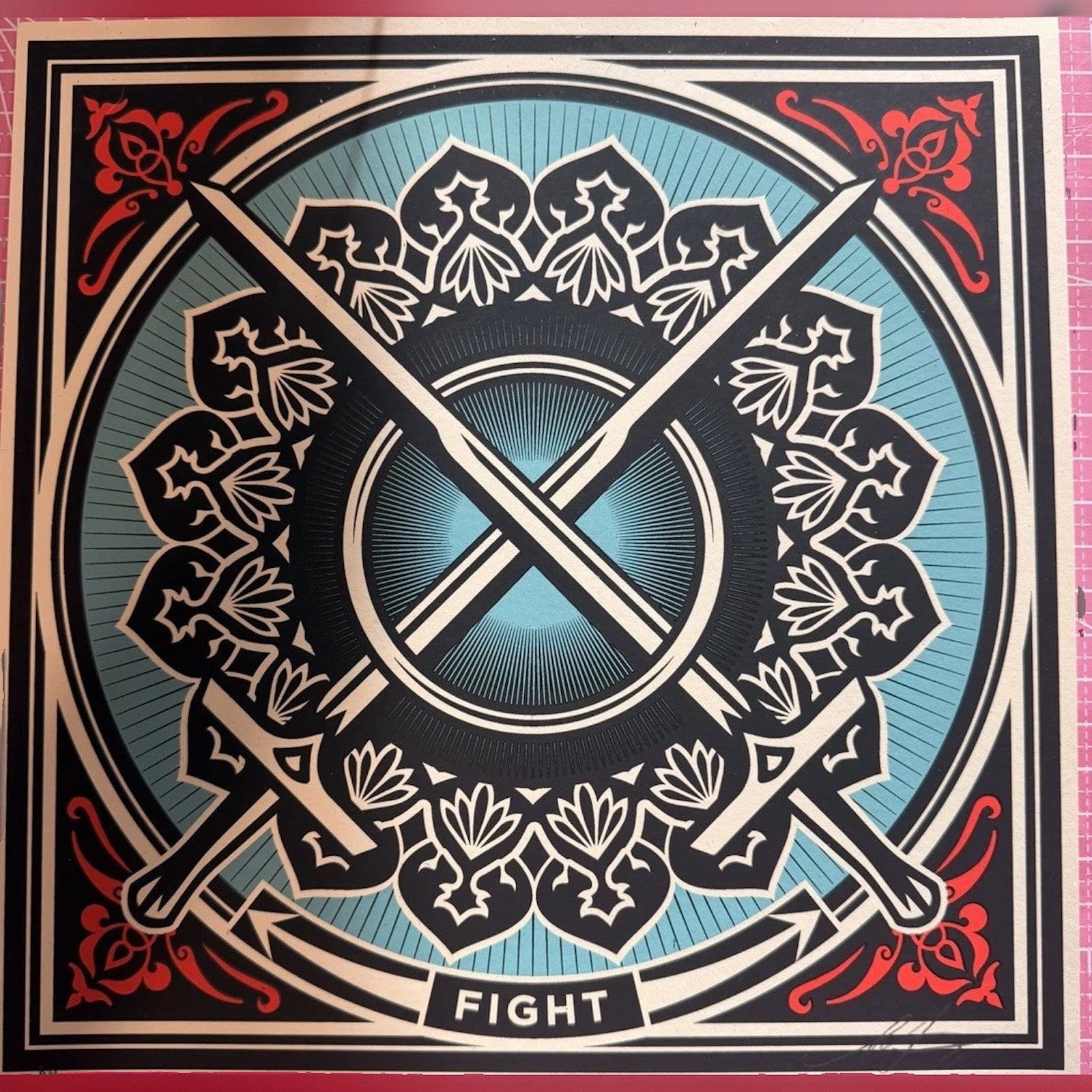 Shepard Fairey FIGHT Artist Proof AP Revolutionary Love 2021 Signed Print