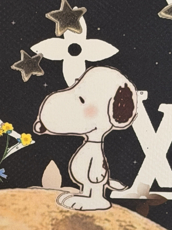 Death NYC Snoopy Woodstock Moon Louis Vuitton Stars Signed Pop Art Print 2025