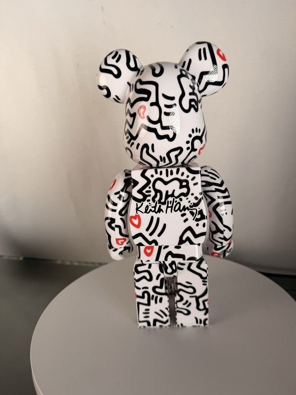 BE@RBRICK Keith Haring 400% + 100% Set Medicom Toy Bearbrick Foundation Art New