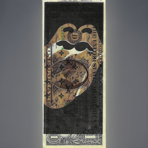 Death NYC – Rolling Stones Tongue LV  $1 Dollar Bills Signed & Numbered RARE!