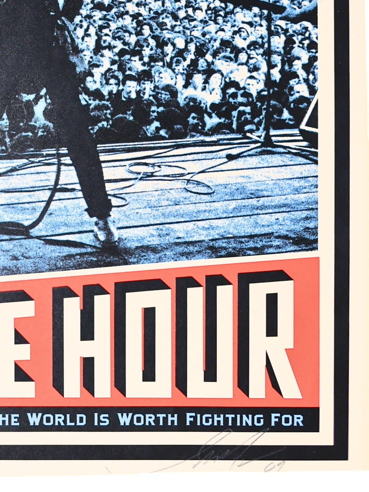 Shepard Fairey Let Fury Have the Hour Signed Print 2010 Joe Strummer OBEY Art
