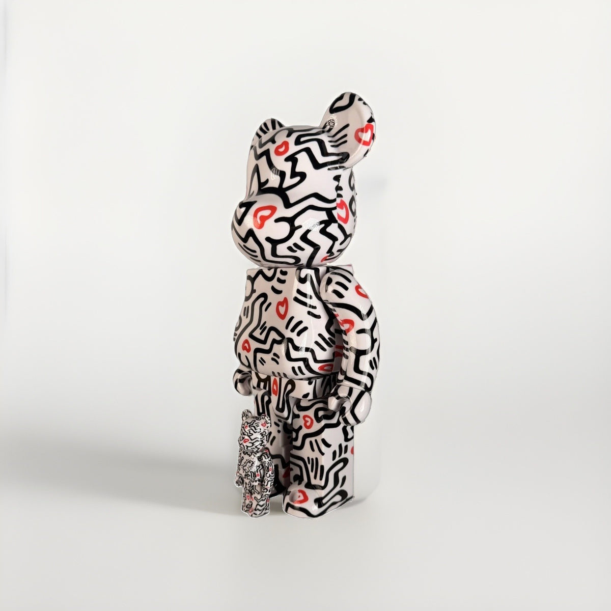 BE@RBRICK Keith Haring 400% + 100% Set Medicom Toy Bearbrick Foundation Art New