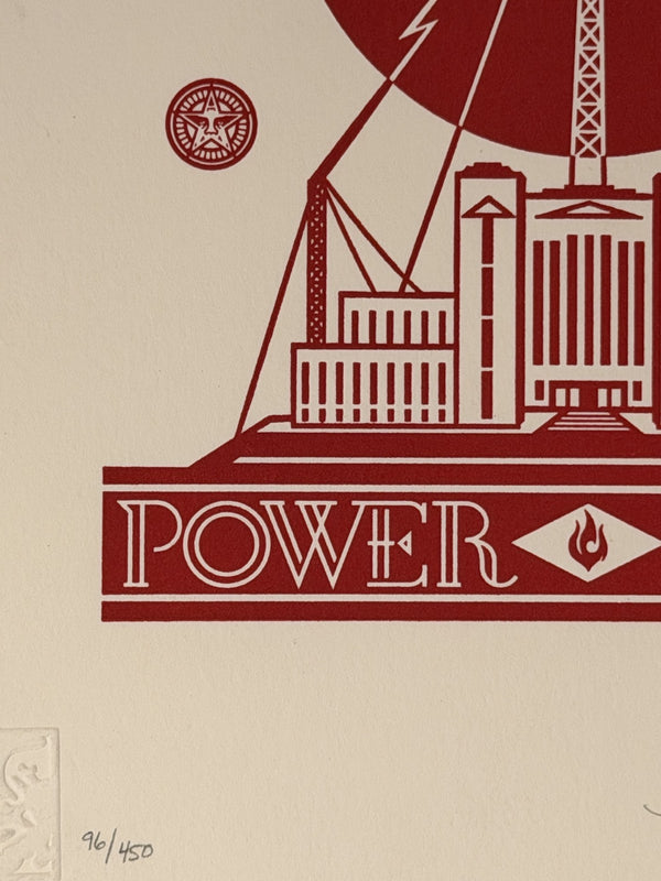 Shepard Fairey Power & Glory Signed Numbered Letterpress OBEY 2016 /450 18x24
