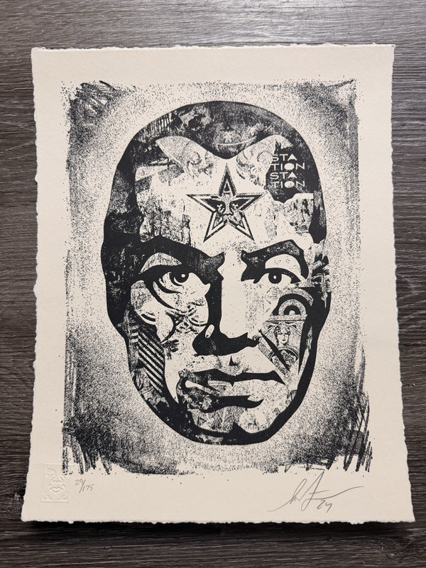Shepard Fairey Big Brother Letterpress Signed Numbered 29/75 OBEY Giant Art