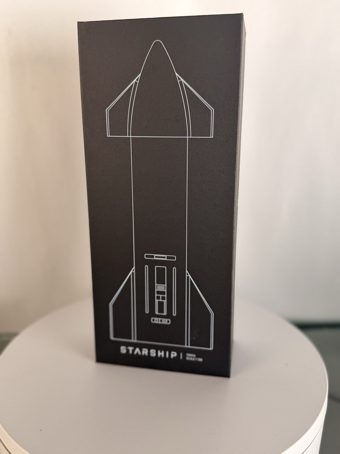 SpaceX Starship Chrome Model Metal Display Rocket 1:150 Scale 13in Sold Out
