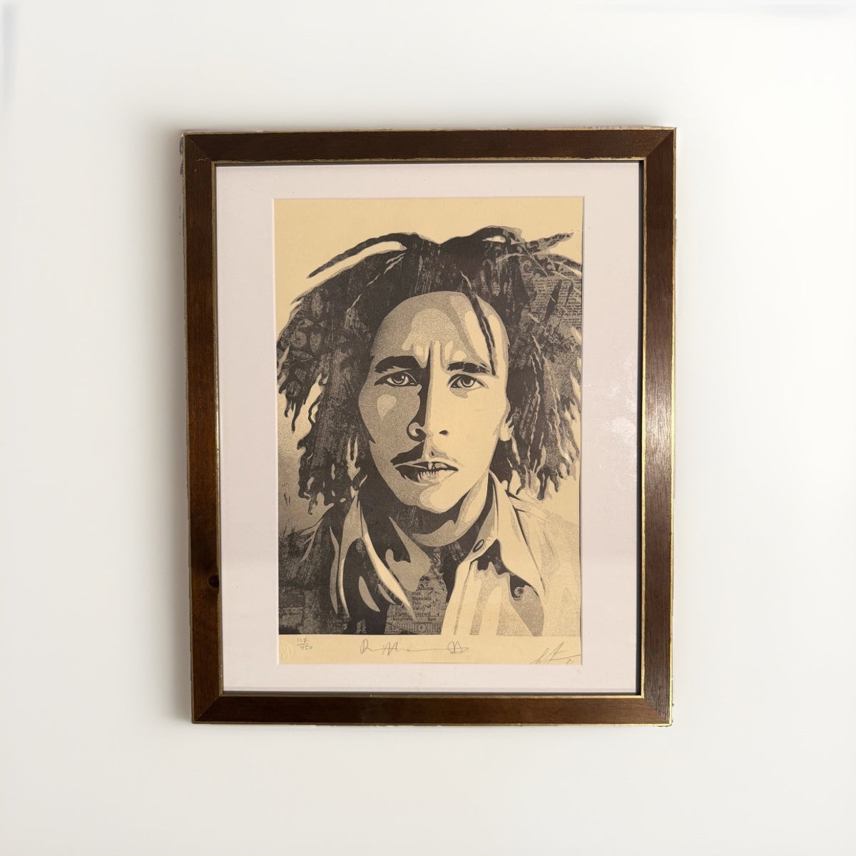 Shepard Fairey Bob Marley Signed Numbered Screen Print 2014 OBEY Framed #11