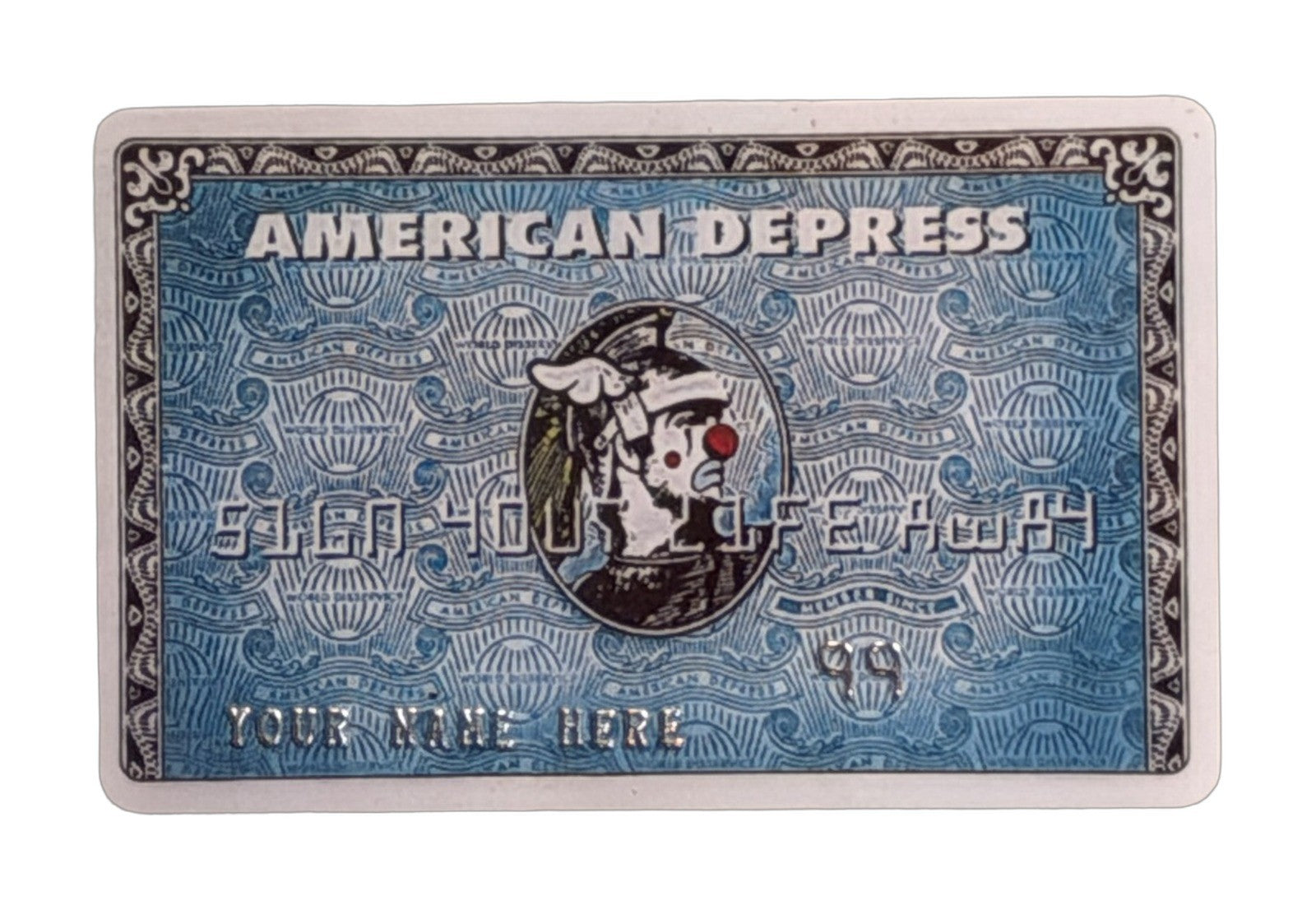 D*FACE x BANKSY American Depress 2015 Dismaland Custom Framed Credit Card Art