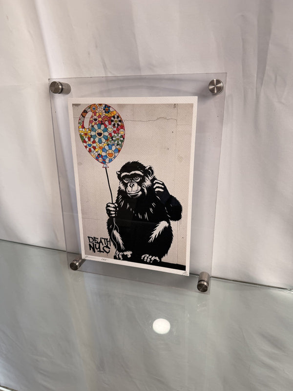 DEATH NYC Banksy Murakami Balloon Ape Signed Limited Edition Print