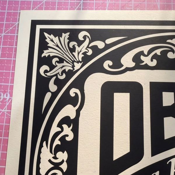 Shepard Fairey OBEY Long Playing Records Signed Artist Proof Screen Print 12.5"