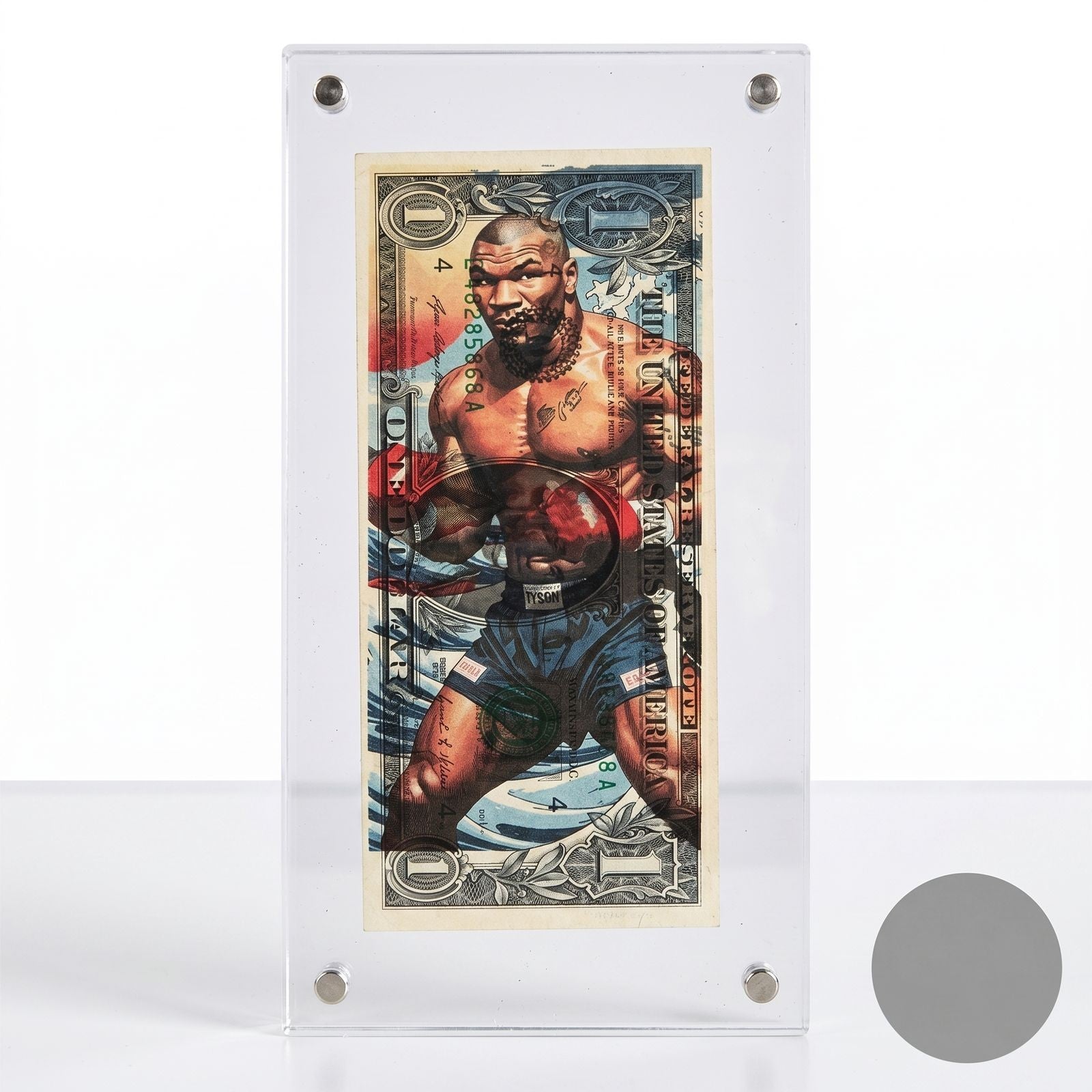 Mike Tyson $1 Bill Mixed Media Art | Signed Numbered Limited Edition /100