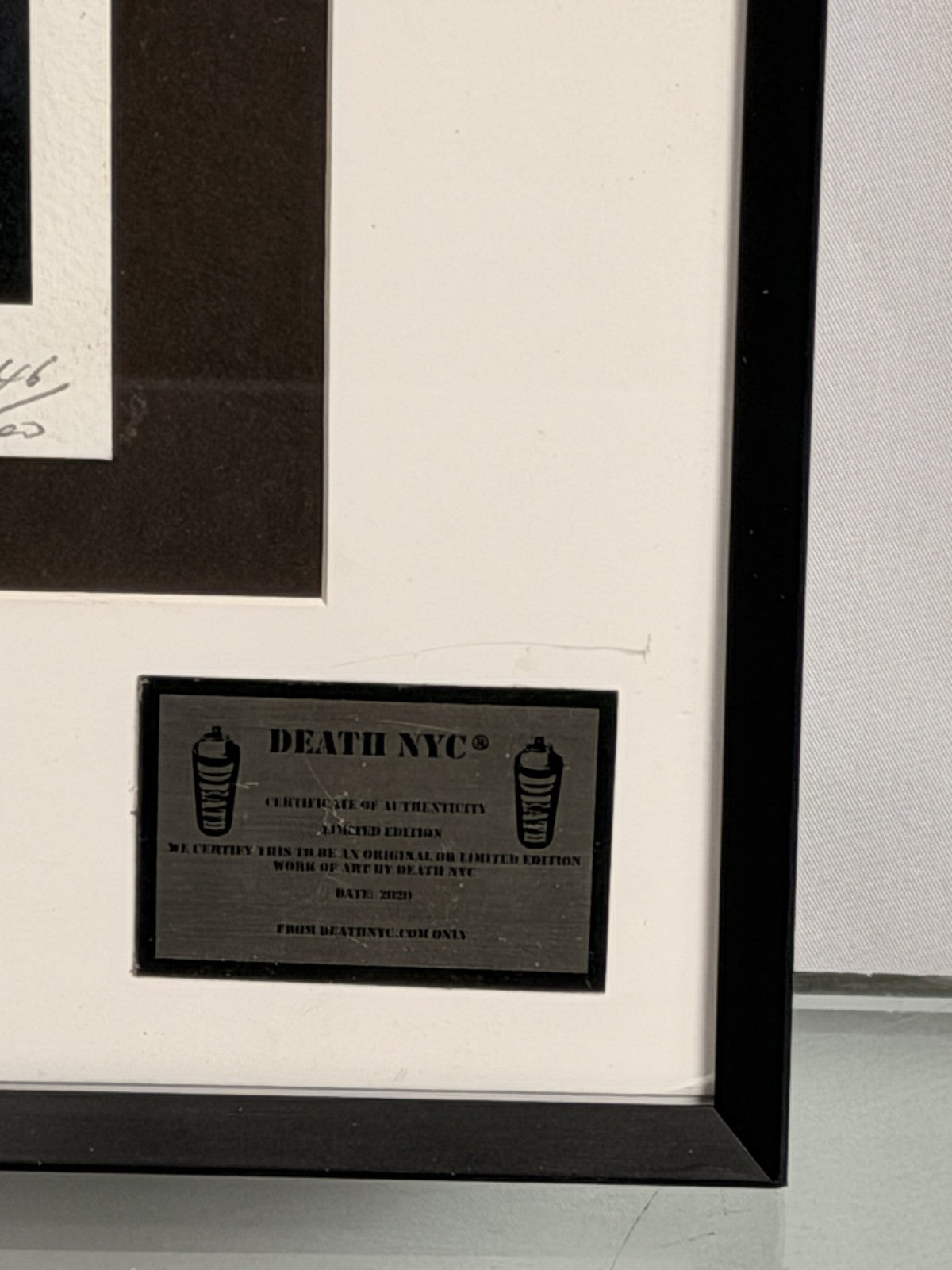 DEATH NYC USA Poison Apple Two 2012 Signed Print 46/100 Framed