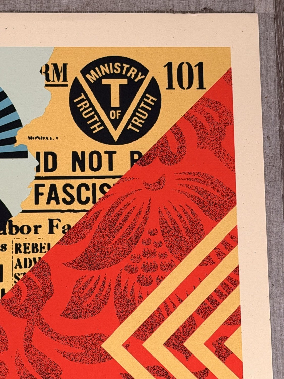 Shepard Fairey OBEY Collage Signed Numbered Screen Print Obey Giant 133/300