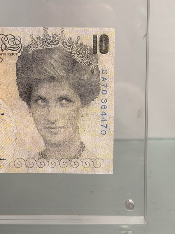 Banksy Di-Faced Tenner 10 Pound Note Princess Diana Framed Street Art