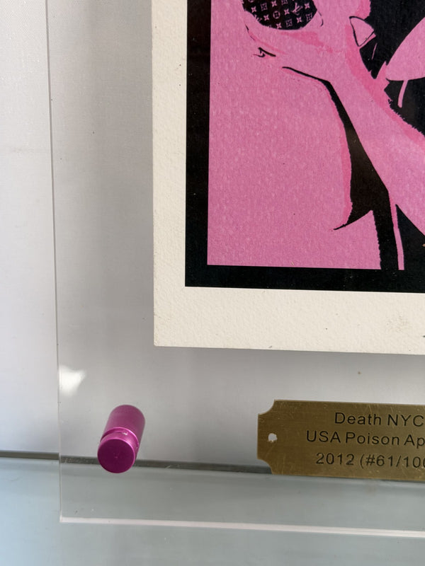 DEATH NYC USA Poison Apple 2012 Signed Ltd Ed Print 61/100 Display