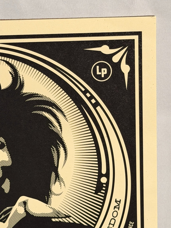 Shepard Fairey Jimi Hendrix Hear My Freedom SIGNED Obey Records Print RARE