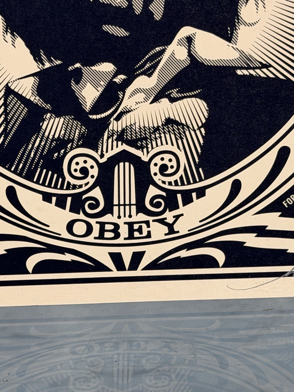 Shepard Fairey Jimi Hendrix Hear My Freedom SIGNED Obey Records Print RARE
