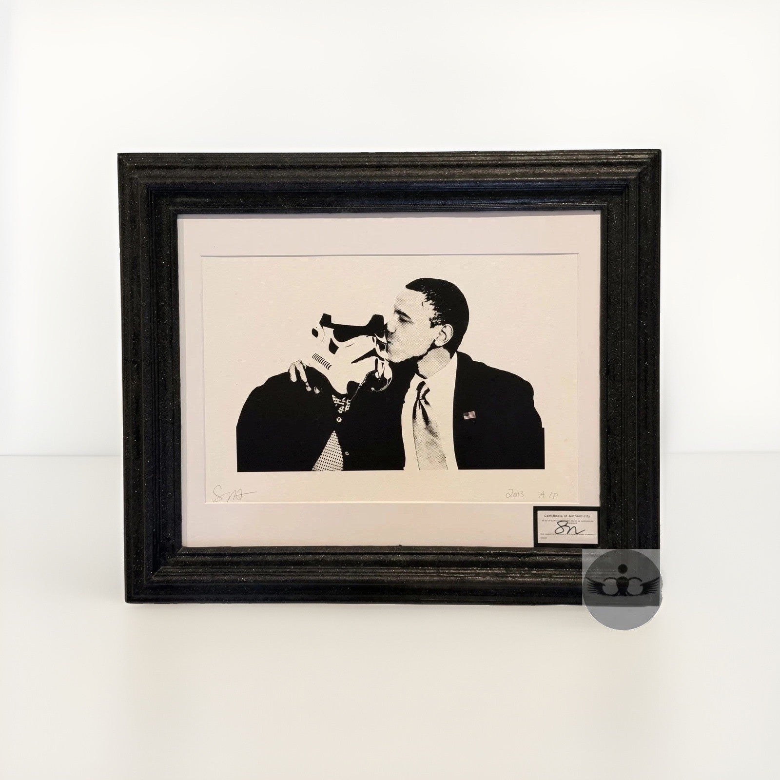 RARE ART - Death NYC Obama x Stormtrooper Signed Art Print, 2013 AP Framed