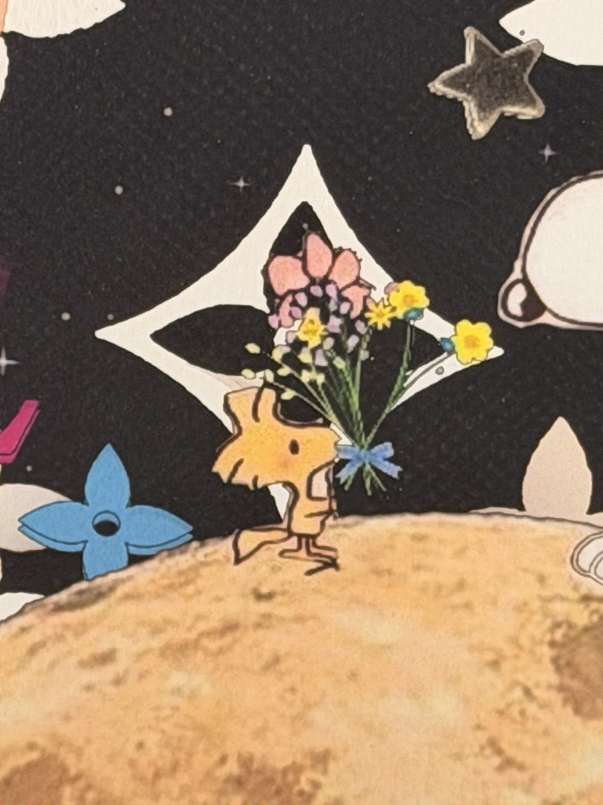 Death NYC Snoopy Woodstock Moon Louis Vuitton Stars Signed Pop Art Print 2025