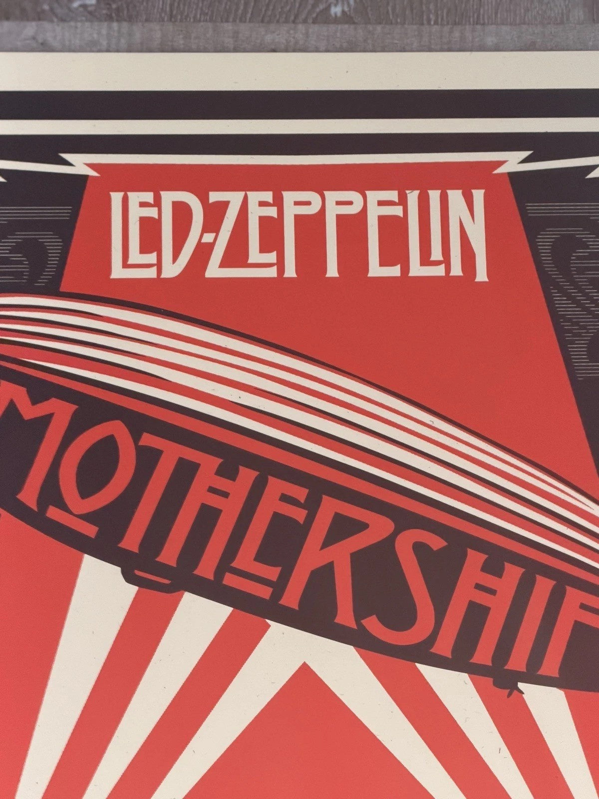 Shepard Fairey Led Zeppelin Mothership Signed Numbered Print 2007 Obey 171/450