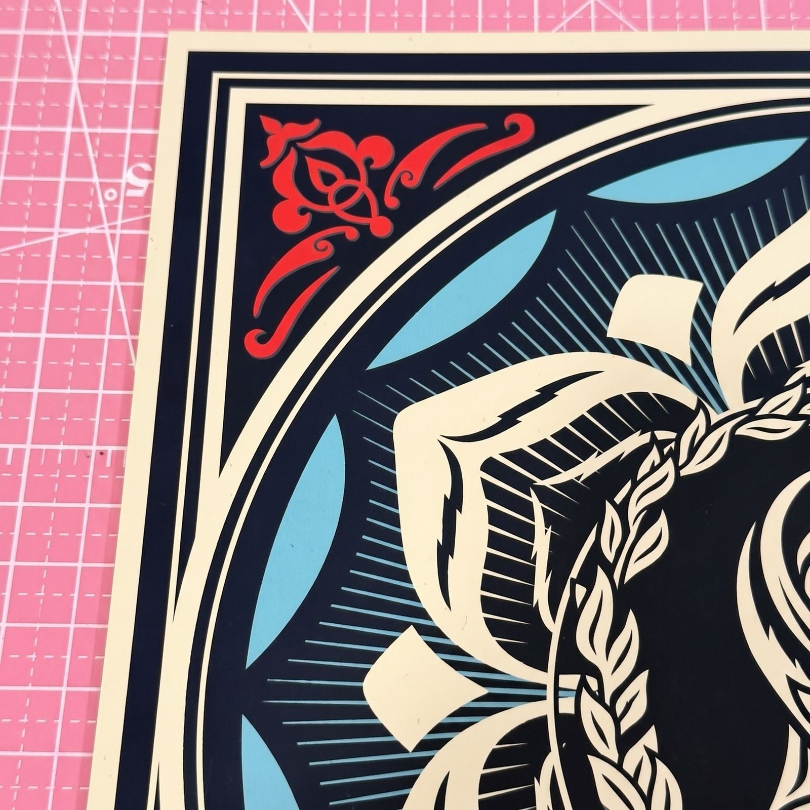 Shepard Fairey Obey Giant Listen AP 12.5” Revolutionary Love Series Print
