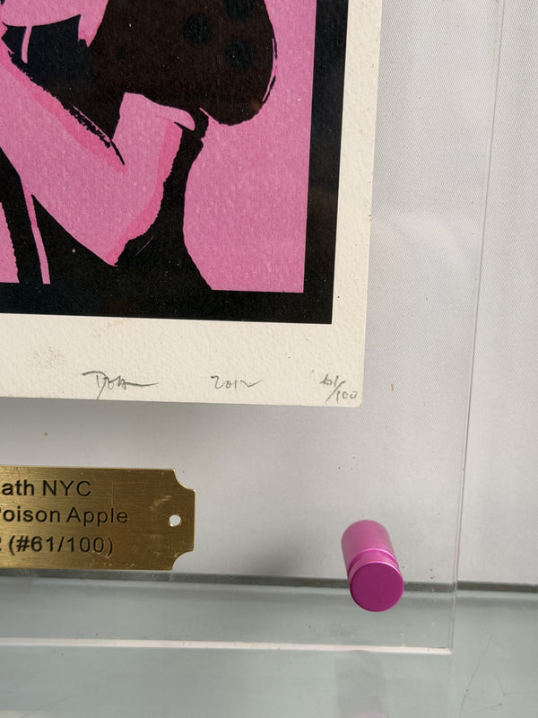 DEATH NYC USA Poison Apple 2012 Signed Ltd Ed Print 61/100 Display