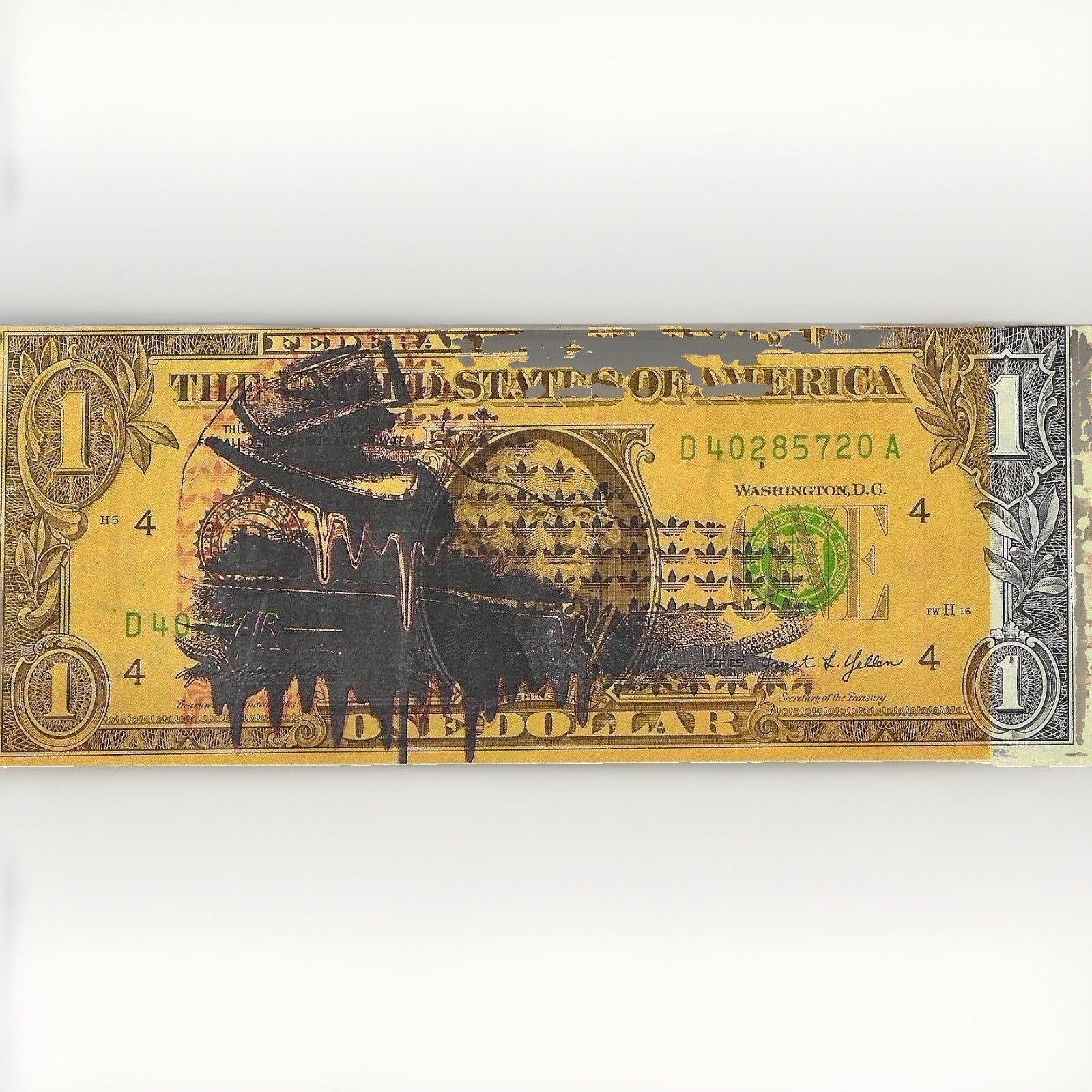 Death NYC –Nike Air Jordan $1 Dollar Bill Signed & Numbered RARE!