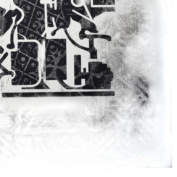 Shepard Fairey OBEY Printing Press 2017 Signed #/400 Damaged Stencil Series