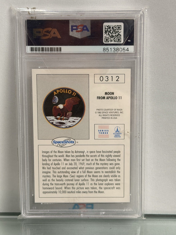 Gene Kranz Signed Apollo 11 Moon Card PSA/DNA NASA Flight Director Autograph