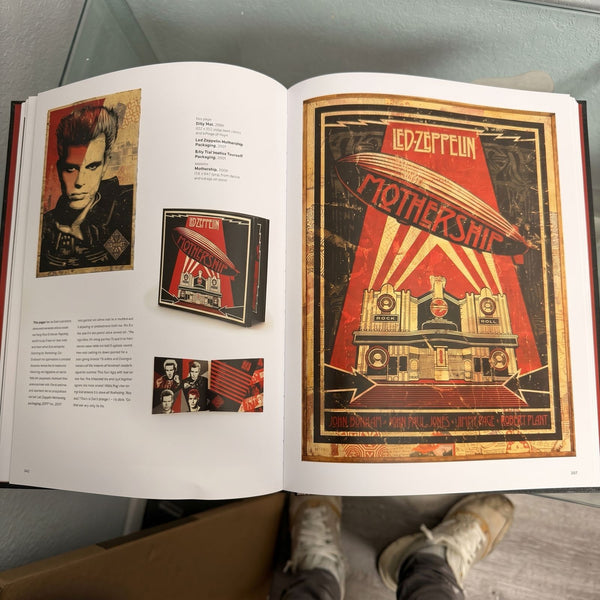 Signed Shepard Fairey OBEY Book with Rise Above Poster - Urban Art Collectible