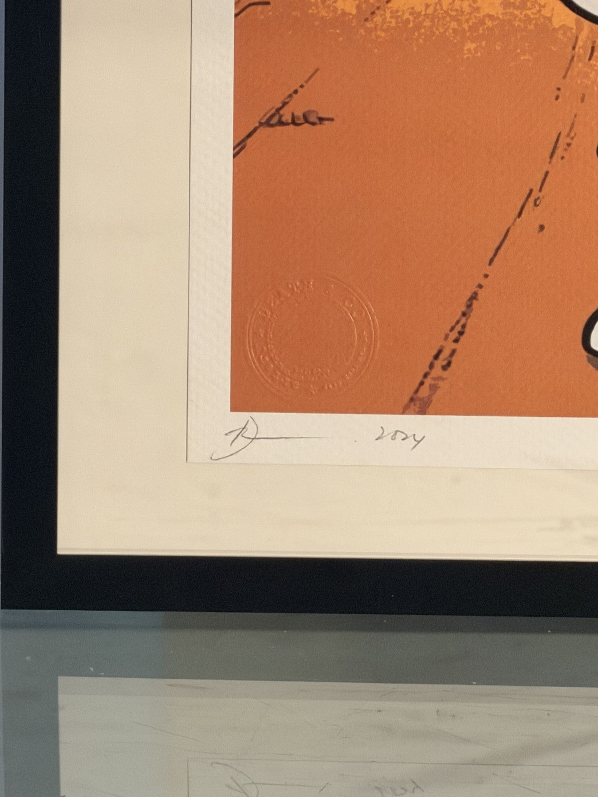 Death NYC Snoopy Desert Flag Signed Numbered COA FRAMED Peanuts Pop Art Litho
