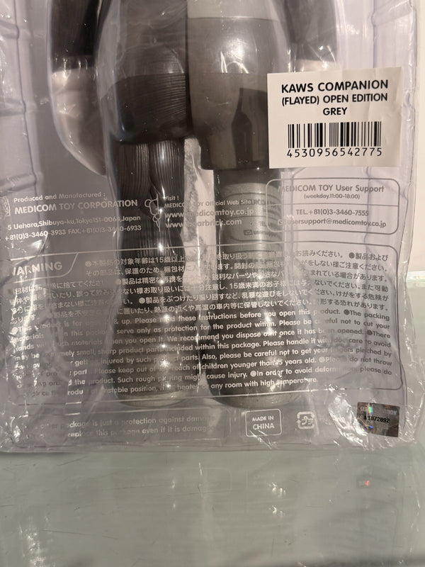 KAWS Companion Flayed Open Edition Grey Medicom Toy Dissected Sealed New Figure