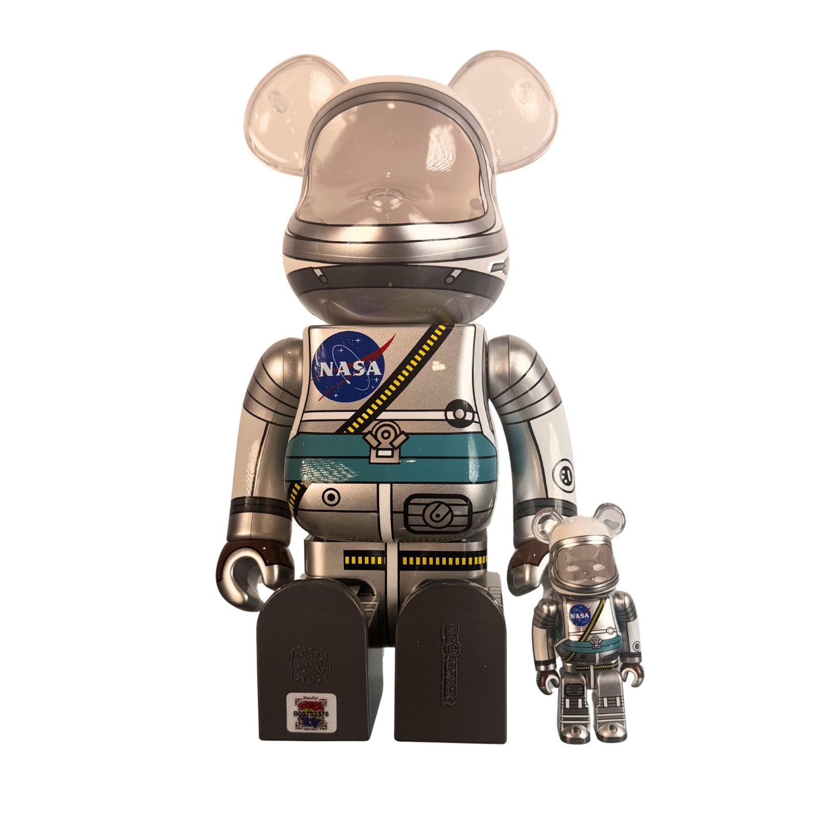 Bearbrick BE@RBRICK Mercury Astronaut 400% 100% Set NASA Medicom Toy Sealed New