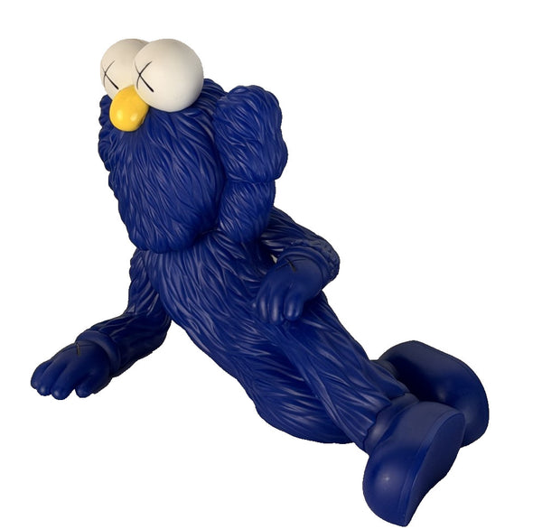 KAWS Time Off BFF Vinyl Figure Blue 2023 Medicom Toy 14" Reclining with Box