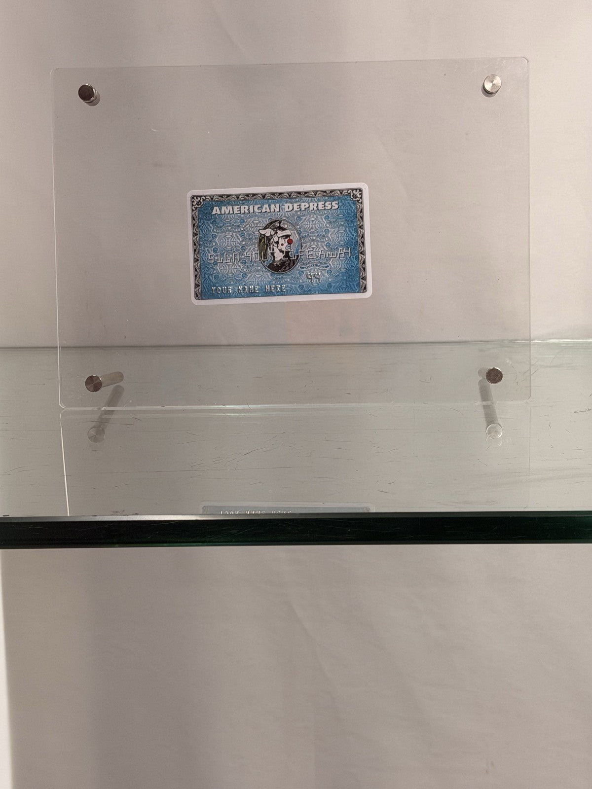 D*FACE x BANKSY American Depress 2015 Dismaland Custom Framed Credit Card Art