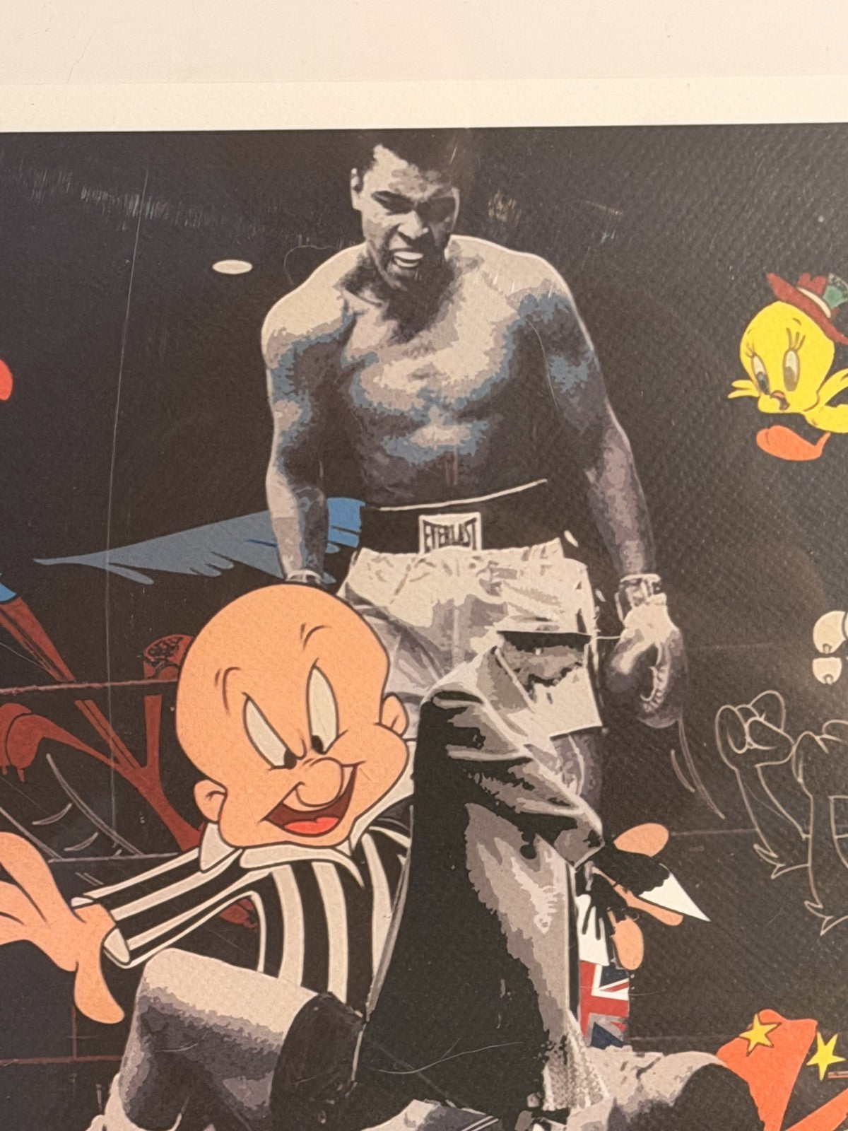 Death NYC Mike Tyson Looney Tunes Signed Numbered LTD 100 FRAMED Boxing Pop Art