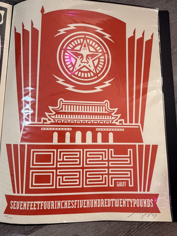 Shepard Fairey Chinese Banner Signed Numbered 20/300 Screen Print 2004 OBEY