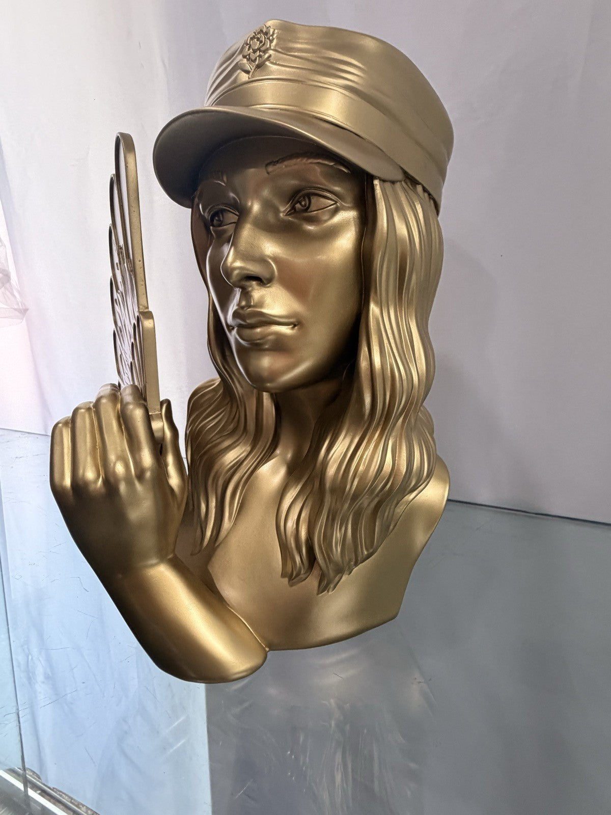 Shepard Fairey Fan the Flames Sculpture GOLD OBEY Beyond the Streets LE 250 NIB