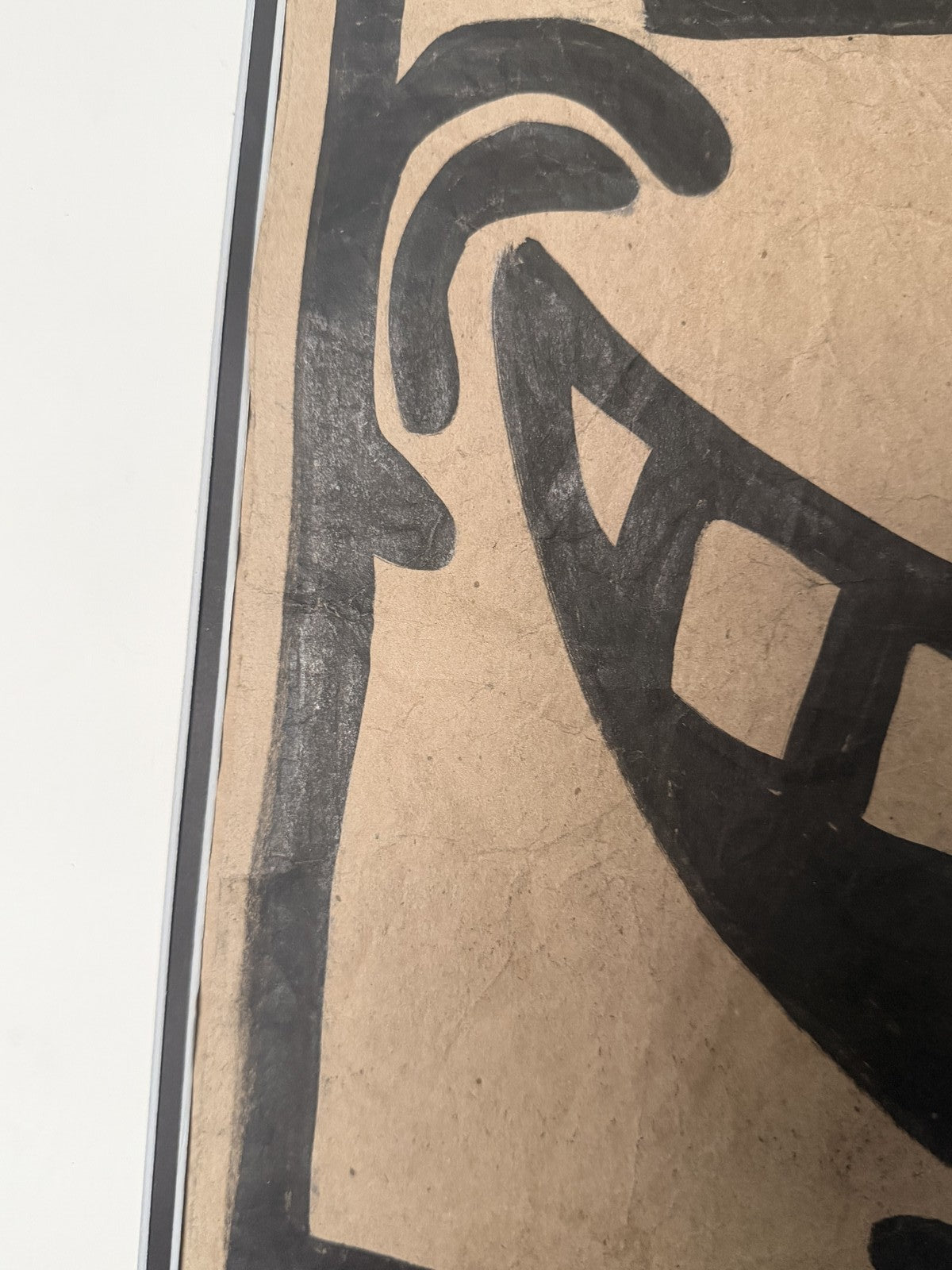 Keith Haring (Attributed) Marker Drawing on Paper Bag Signed - Unauthenticated